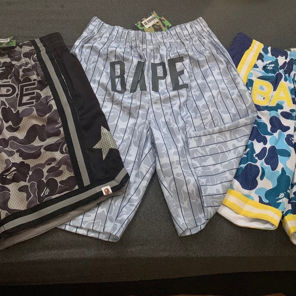 BNWT Brand New A Bathing Ape / BAPE / Mesh Basketball Shorts Lot